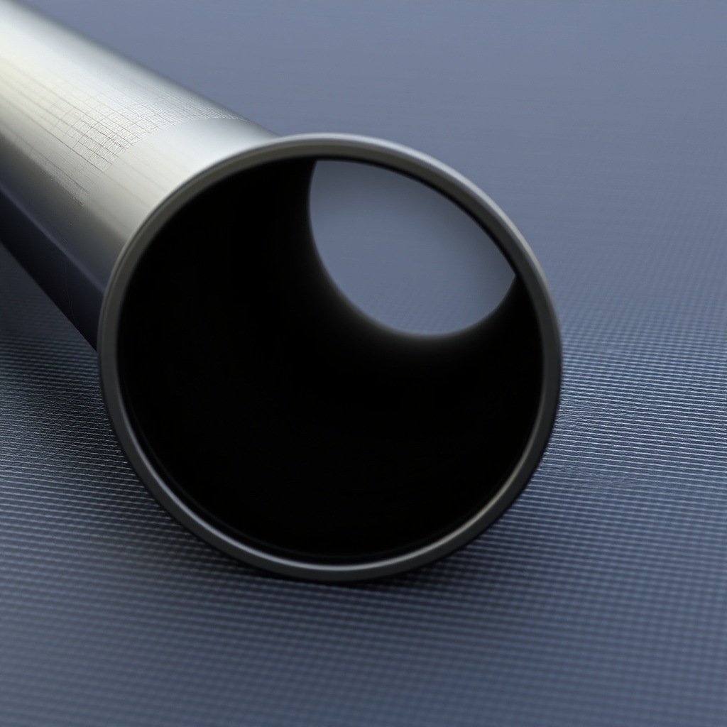 A clean photorealistic close-up of a Generic solar pool collector panel's header tube and