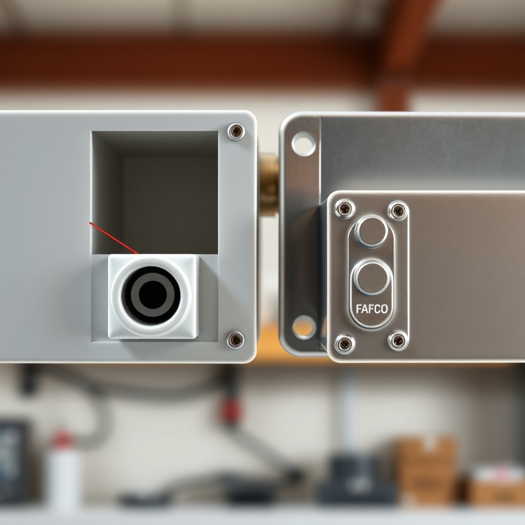A close-up horizontal shot showing an open Heliocol panel header with the Snap-Lok connect